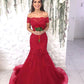 Red Mermaid Evening Dress