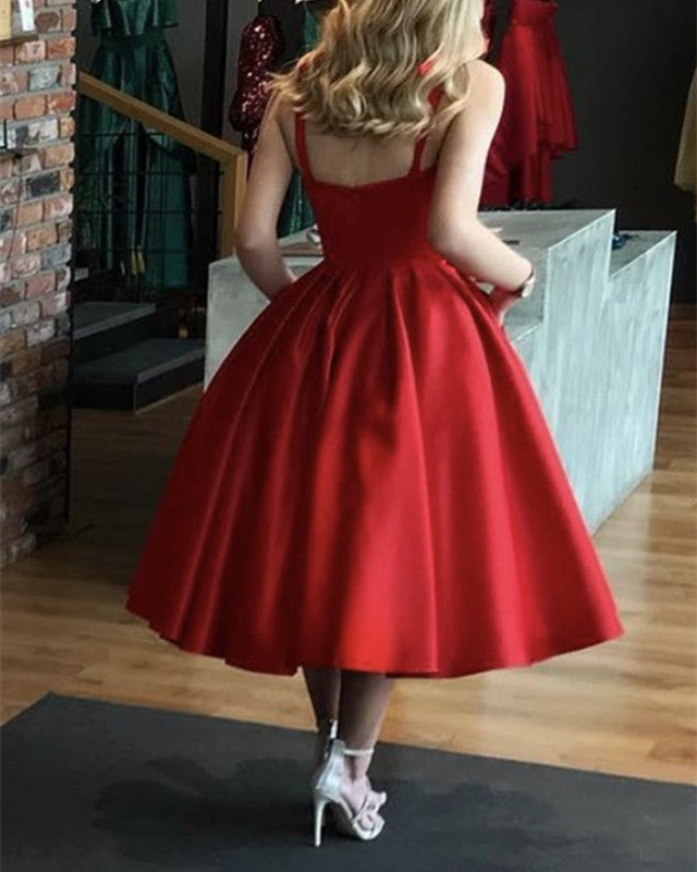 Short Red Evening Dress