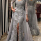 Lace Mermaid Evening Dress Removable Train Off The Shoulder