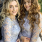Fall Silver Bridesmaid Gowns