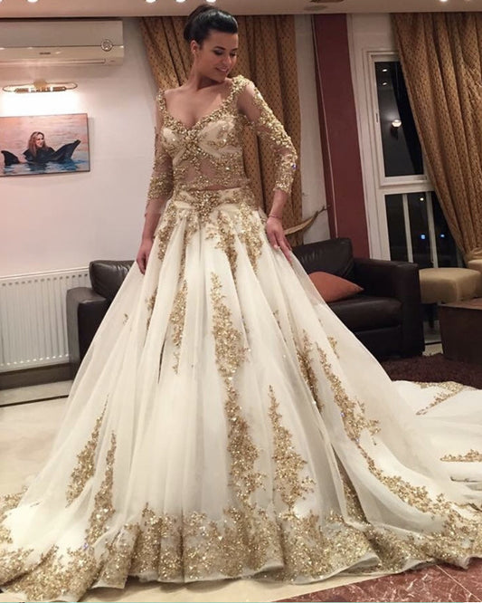 Gold Wedding Dress