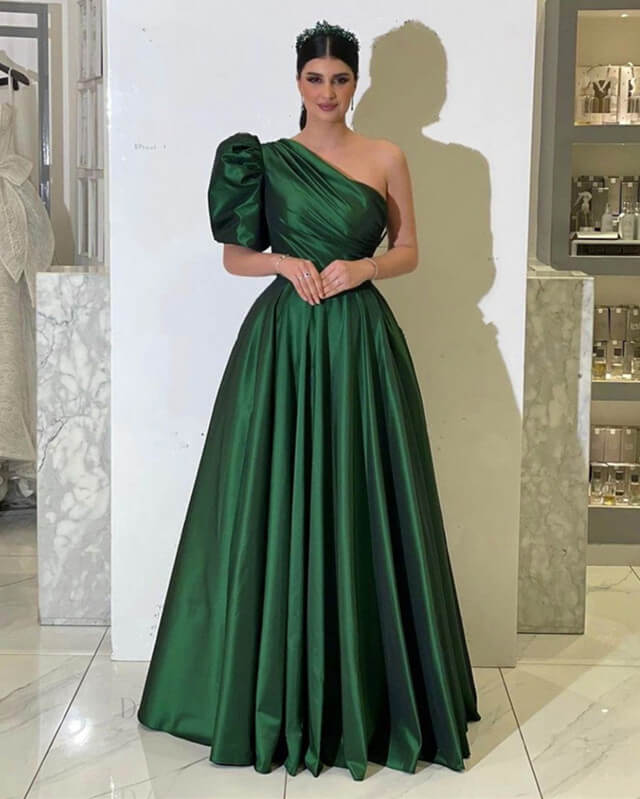 Green Prom Dresses Taffeta