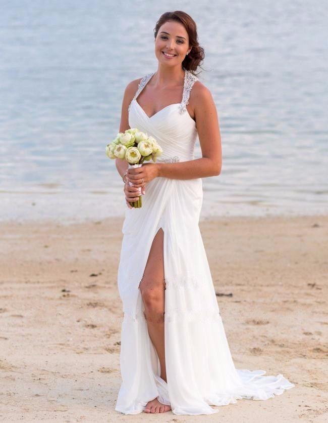 Chiffon Wedding Dress Leg Split Lisposa Chiffon Wedding Dress Leg Split Lisposa