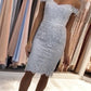 Silver Lace Homecoming Dresses