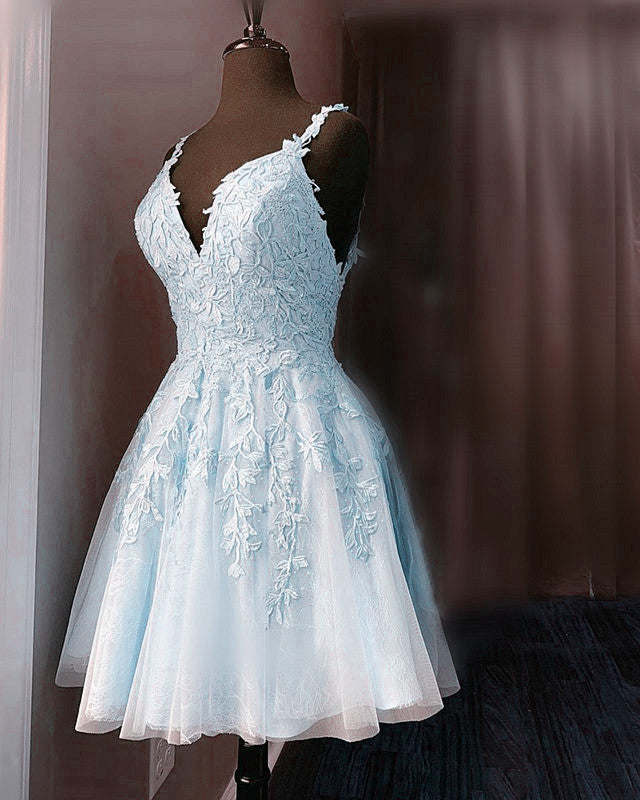 Light Blue Homecoming Dresses