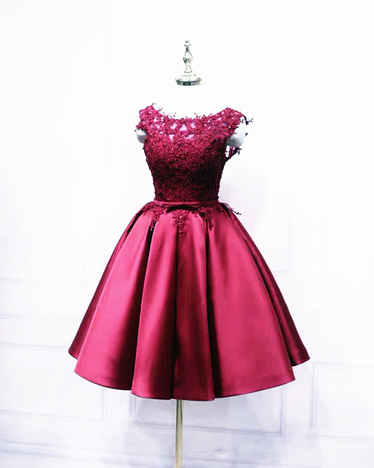 Burgundy Homecoming Dresses 2020 Short