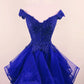 Organza Homecoming Dresses Ruffles Lace Off The Shoulder
