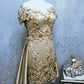 Short 3D Lace Flowers Cocktail Dresses For Mother