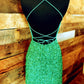 Short Tight Emerald Sequin Homecoming Dresses