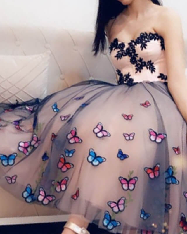 Fairy Butterfly Tulle Ball Gown Midi Dress