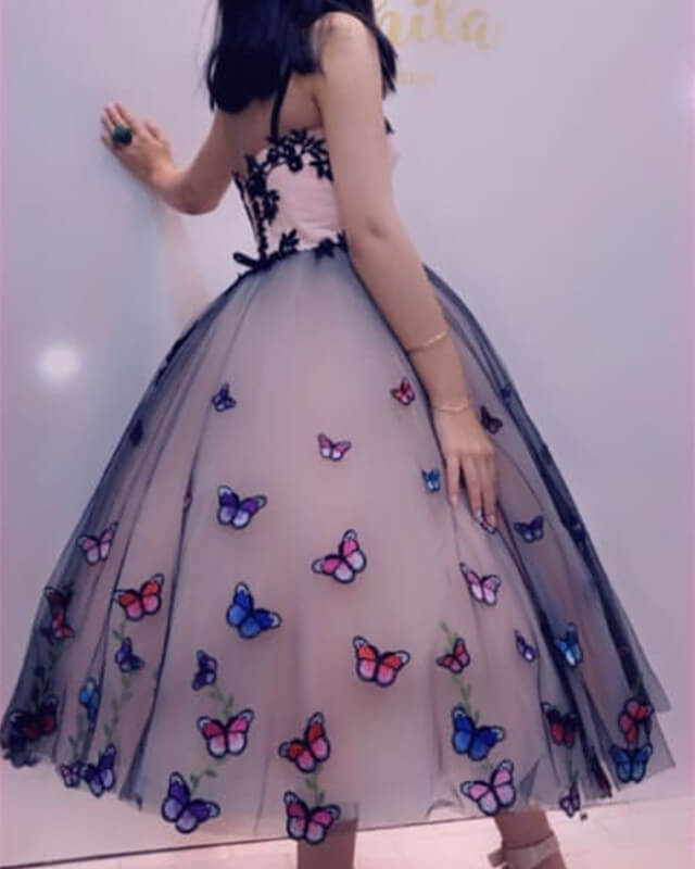 Fairy Butterfly Tulle Ball Gown Midi Dress