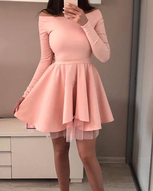 Coral Homecoming Dress