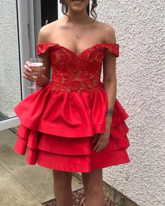 Red Homecoming Short Dress