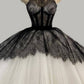 Black And White Ball Gown Party Dress