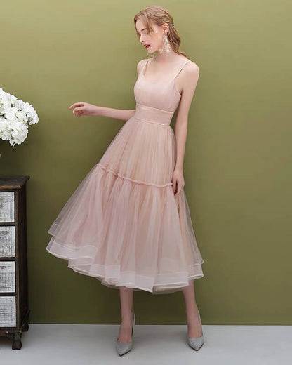 Pink Midi Party Dress