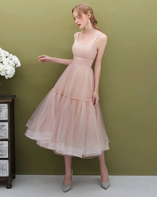 Pink Midi Party Dress