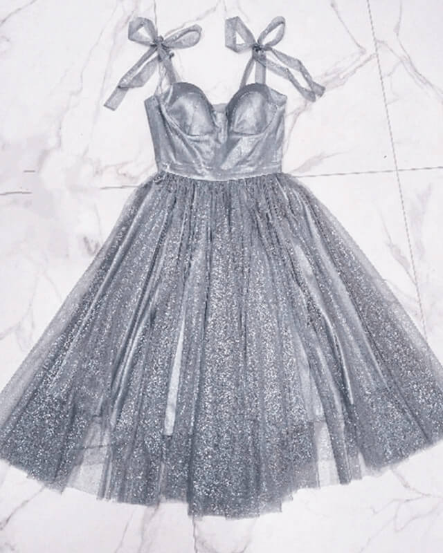 Silver Sparkly Homecoming Dresses
