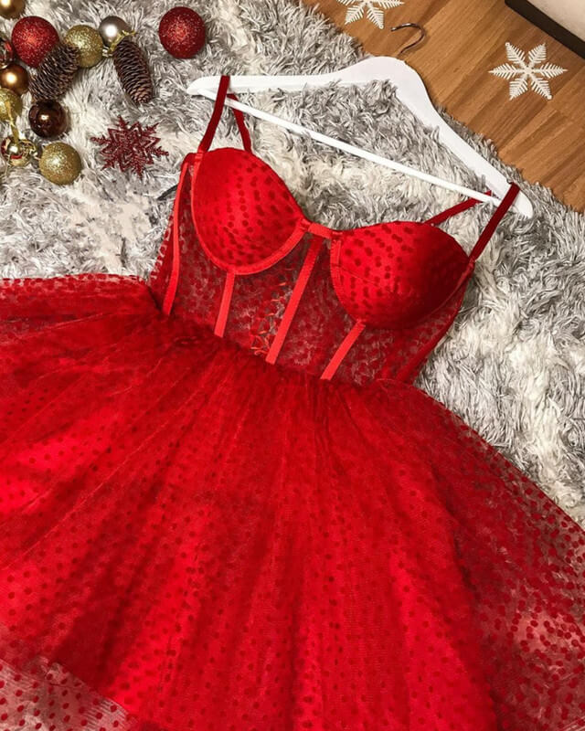 Red Corset Homecoming Dresses