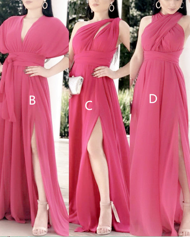 Hot Pink Bridesmaid Dresses Infinity