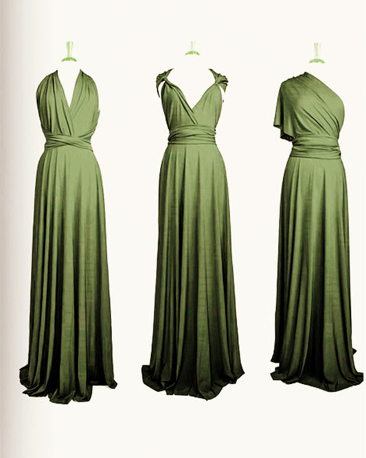Olive Green Bridesmaid Dresses Infinity