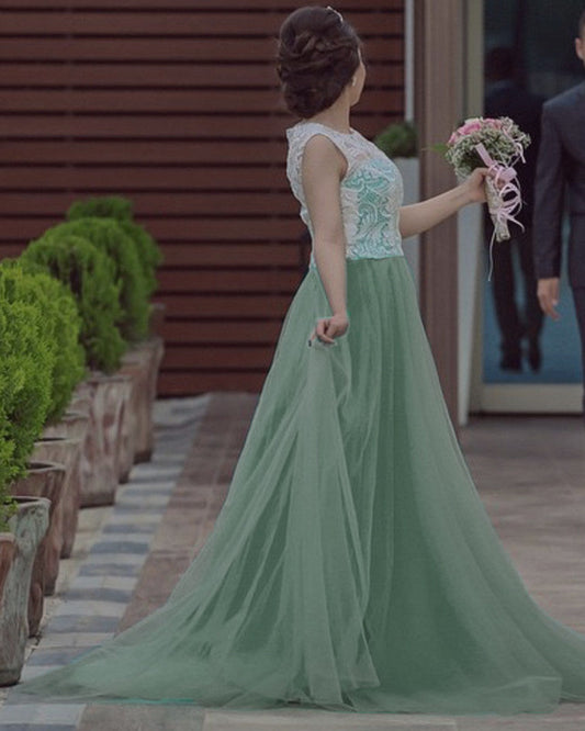 Sage Green Bridesmaid Dresses Tulle