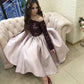 Lace Sleeves Bridesmaid Dresses Tea Length