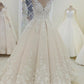 Lace Princess Wedding Dresses Cap Sleeves