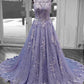 Lavender Lace Prom Dresses