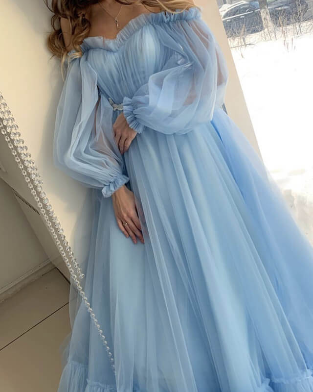 Tulle Cottagecore Wedding Dresses Off Shoulder Lisposa Tulle Cottagecore Wedding Dresses Off Shoulder Lisposa