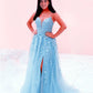 Light Blue Prom Gowns 2021