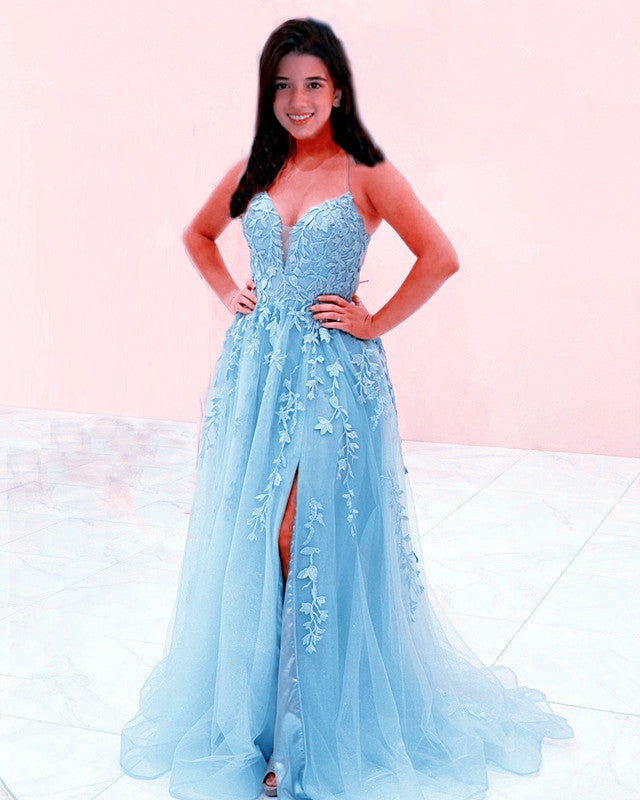 Light Blue Prom Gowns 2021