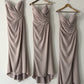 Taupe Bridesmaid Dresses Sheath