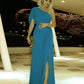 Boho Chiffon Bridesmaid Dresses One Shoulder Split