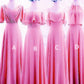 Mixed Style Beach Bridesmaid Dresses Chiffon