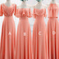 Mixed Style Beach Bridesmaid Dresses Chiffon