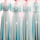 Mixed Style Beach Bridesmaid Dresses Chiffon