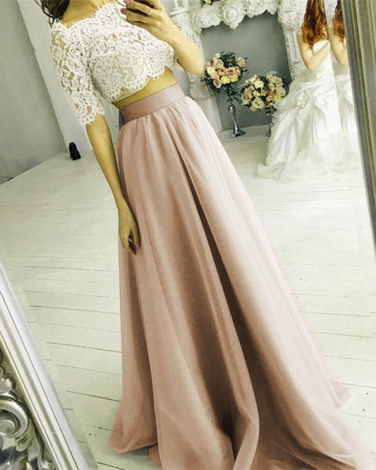 Rustic Boho Bridesmaid Dresses Two Piece
