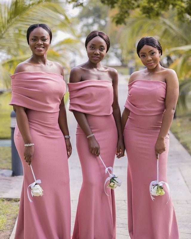Blush Pink Bridesmaid Dresses