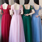Tulle Cap Sleeves Bridesmaid Dresses Color Mismacthed