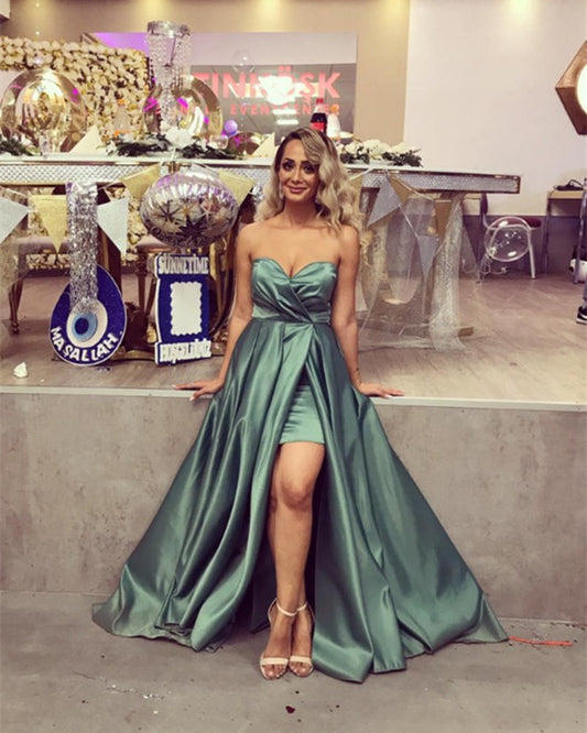 Sage Green Bridesmaid Dress Satin