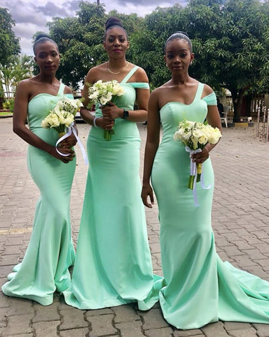 Mint Bridesmaid Dresses Mermaid