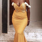 Gold Mermaid Formal Dress