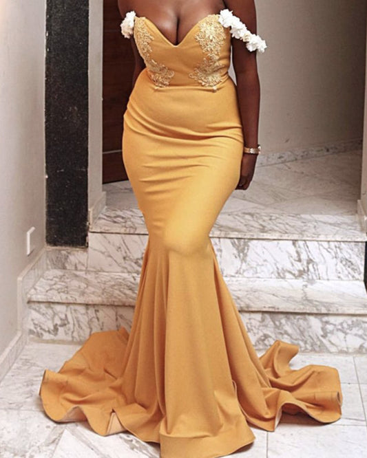 Gold Mermaid Bridesmaid Dresses