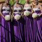 Purple Bridesmaid Dresses Long