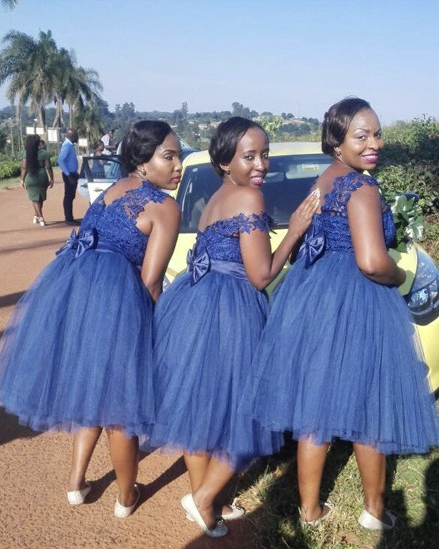Power Blue Bridesmaid Dresses Vintage
