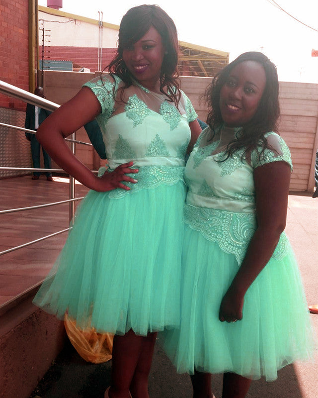 Mint Green Bridesmaid Dresses Short