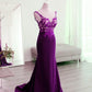 Purple Mermaid Prom Gowns