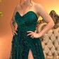 Elegant Sweetheart Split Prom Dresses Lace Embroidery