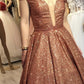 Sparkly Prom Dresses Off The Shoulder Ball Gown