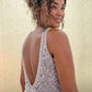 A-line Beaded V Neck Prom Dresses Chiffon Side Split